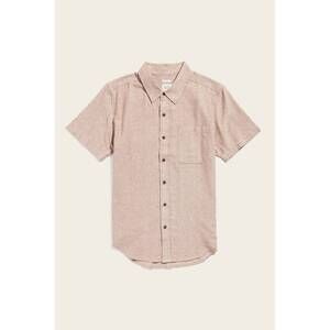 NEW BRIDGE & BURN men's malcolm shirt in rust chambray